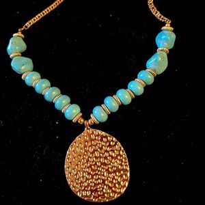 18” Faux Goldtone Necklace By  Charming Charlie.   New w/tags